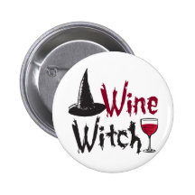 Wine Witch Buttons