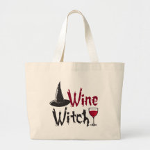 Wine Witch Tote Bags
