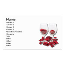 WineGlassesRosePedals, Name, Address 1, Address... Business Cards