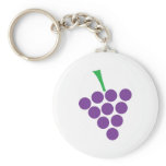 winery grapes logo symbol violet keychains