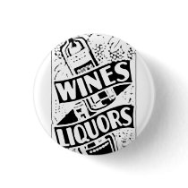 Wines & Liquors Retro Style Advert Buttons