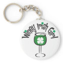 Winey Irish Girl keychains