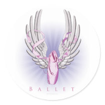 Winged Ballet Sticker