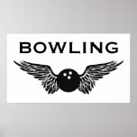 winged bowling posters
