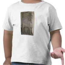 Winged bull at a facade of King Sargon II's Shirts