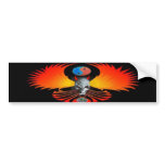 Winged Devil Skull Phoenix Bumpersticker