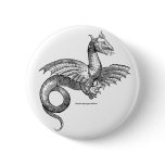 Winged dragon pin-back button