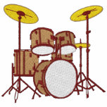Winged Drum Set embroidered shirts