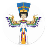 Winged Egyptian Queen Nefertiti Sticker