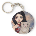 "Winged Ferret" Keychain