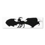 Winged Goat Bumper Sticker bumper stickers