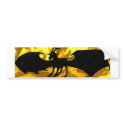 Winged Goat In Hellfire Bumper Sticker bumper stickers