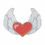 Winged Heart embroidered shirts