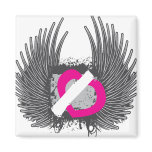 Winged Heart Magnet