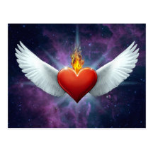 Winged Heart Postcards