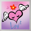 Winged Heart Poster posters