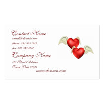 Winged Hearts Business Cards business cards