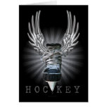 Winged Hockey Greeting Cards