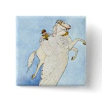 Winged Horse Button