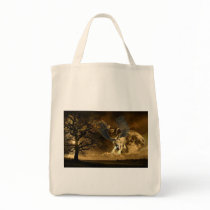 Winged Lioness  Grocery Tote Bag