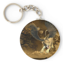 Winged Lioness  Keychain