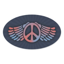 Winged Peace Stickers