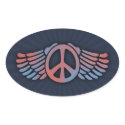 Winged Peace stickers