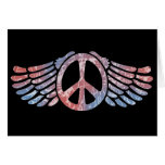 Winged Peace Symbol Greeting Card
