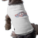 Winged Peace Symbol pet clothing