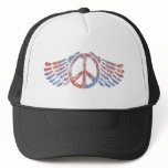Winged Peace Symbol hats