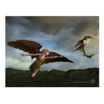 Winged Pursuit Post Card