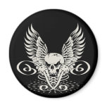 Winged Skull magnets