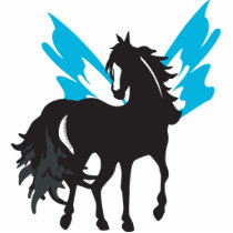 Winged Steed Photo Cutouts
