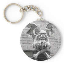 Winged Stone Gargoyle Keychains