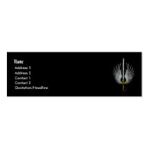 Winged Sword Business Card Template