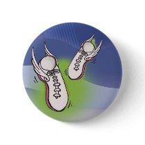 Winged Tennis Shoes Pins