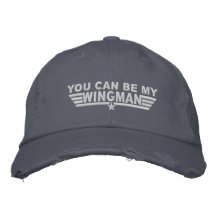 wingman embroidered baseball cap