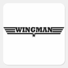 Wingman Wings Logo Stickers