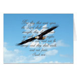 Wings as Eagles, Isaiah 40:31 Christian Bible Greeting Card