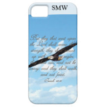 Wings as Eagles, Isaiah 40:31 Christian Bible iPhone 5 Case