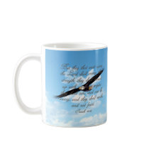 Wings as Eagles, Isaiah 40:31 Christian Bible Mug