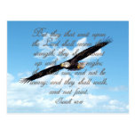 Wings as Eagles, Isaiah 40:31 Christian Bible Post Card