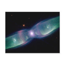 Wings of a butterfly nebula postcard
