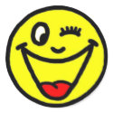 WINK FACE Sticker