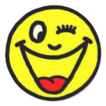 WINK FACE Sticker
