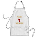 Winking Red Lobster I'm Naked Under This Shell aprons