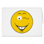 Winking Smiley Face cards