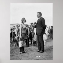 Winner at the Beach, 1920s Print