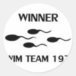 winner swim team 1975 icon stickers