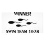 winner swim team 1978 icon custom photo card